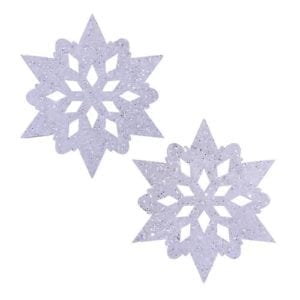 Pasties – Snow White Glitter Snowflake