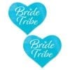 Bride Tribe Pasties or Nipple Covering in Robin's Egg Blue